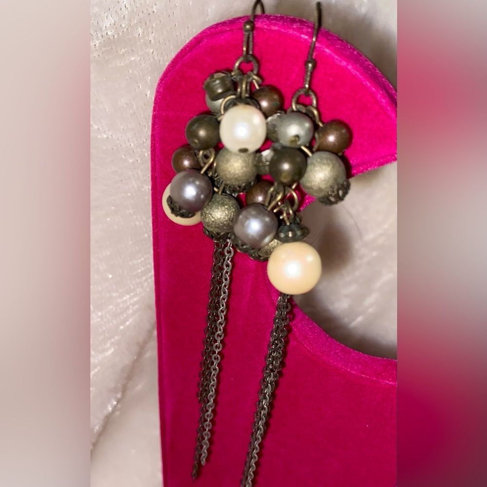 Vintage Y2K Tri-color dangle earrings